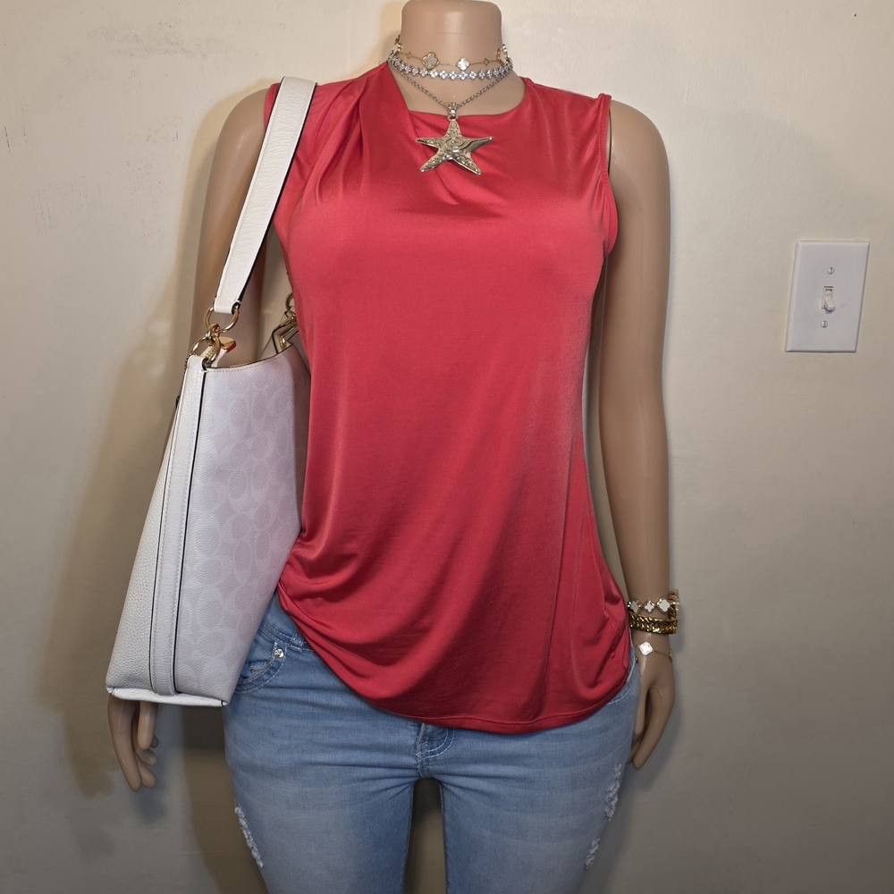 Worthington Pink Sleeveless Top